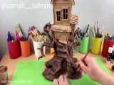 آموزش و ساخت ماکت خانه درختی بسیار زیبا برای علاقهمندان به هنر ماکت سازی