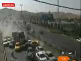 زیر گرفتن ماشین ها توسط یک کامیون در تصادف زنجیره‌ای تبریز 