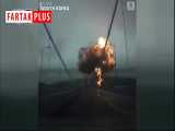 نمایی هولناک از لحظه انفجار بک نفتکش در بندر کره‌جنوبی 