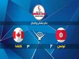 خلاصه بازی تونس 2 - 3 کانادا | جام جهانی والیبال ۲۰۱۹