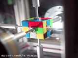 حل روبیک توسط ربات در یک چشم به هم زدن
