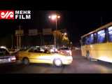 وضعیت ترافیک در شهر مهران طی شب