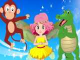 کارتون قصه میمون و تمساح - قصه های کودکانه - داستان های فارسی جدید