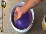 تله برای موشها با بادکنک و یک سطل پر از آب
