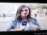 وقتی گزارشگر لبنانی با تظاهر کنندگان دوست میشه