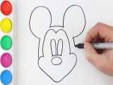 آموزش نقاشی و رنگ آمیزی کودکان - Coloring and Drawing Mickey Mouse