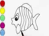 آموزش نقاشی و رنگ آمیزی کودکان - Coloring and Drawing Beauty Fish