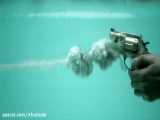 حرکت آهسته شلیک گلوله در آب با سرعت 27000 فریم بر ثانیه