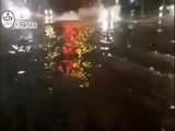 آبگرفتگی و مسدود شدن معابر پایتخت در پی بارش باران 