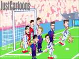 انیمیشن طنز بازی بارسلونا 5 _ 1  وایادولید