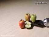 سیب مینیاتوری با خمیر پلیمری