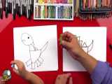 آموزش نقاشی دایناسور برای کودکان