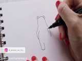 آموزش نقاشی شکل خرس مهربون با مداد