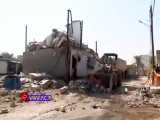 تخریب خانه دو طبقه در آبادان بر اثر انفجار گاز