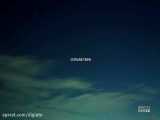 رقص نور ماهواره های استارلینک در آسمان شب