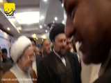 ديدار صميمانه يادگار امام با تعدادی از مهمانان شركت كننده در كنفرانس وحدت اسلامي