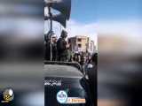 برخورد جالب پلیس با معترضان در قزوین