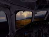 فرود MD-83 هواپیمایی آتا در فرودگاه مهرآباد شبیه ساز پرواز