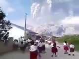 انفجار آتشفشان در اندونزی
