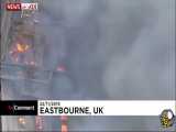 تخریب هتل کلرمونت انگلیس بر اثر آتش سوزی