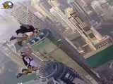 کلیپی فوق العاده از اسکای دایوینگ از فراز برج (سقوط آزاد از ارتفاع)