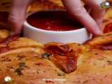 آشپزی | پیتزا پپرونی حلقه ای⁣