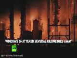 انفجار و آتشسوزی شدید در پالایشگاه مواد شیمیایی تگزاس آمریکا