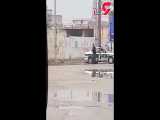 فیلم لحظه هدف قرار گرفتن عامل شهادت یک پلیس وسط شهر شادگان