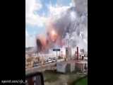 فیلم جالب از انفجار کارخانه ساخت ترقه و وسایل آتش‌بازی