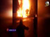 فیلمی دیده نشده از نجات چندین شهروند در آتش‌سوزی اعتراضات بنزینی اخیر