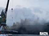 ناوهواپیمابر روس آتش گرفت