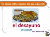 وعده های غذایی روز در زبان اسپانیایی