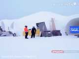 تصاویر شگفت‌انگیز از مراحل ساخت هتل یخی در نزدیکی قطب شمال