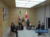 تصاویر دیدار رئیس جمهور کشورمان با آبه شینزو نخست وزیر ژاپن در توکیو و مراسم استقبال رسمی 