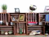 اگه تو خونتون جایی برا کتاباتون ندارید میتونی به روش بالا یه قفسه زیبا درست کنی