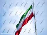 فوتیج پرچم ایران در آسمان
