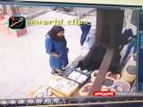 سرقت گونی گردو در بومهن توسط یک خانم