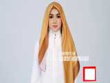 نحوه بستن شال و روسری را در مدل شماره ۴۵ آموزش دهید