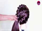 آموزش شینیون مجلسی - بافت موی زیبا مدل یکطرفه