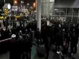 راهپیمایی مردم‌ غیور ایران در فرودگاه مهراباد