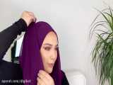 آموزش یک مدل بستن روسری زیبا برای خانم های شاغل