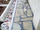 نصب و اجرای سنگ کوهی سنگ لاشه سنگ مالون سنگ ورقه ای کف فرش باغ نمای ویلا دیوار ۰