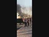 افرادی ناشناس دفتر الحشد الشعبی را در ناصریه را به آتش کشیدند 