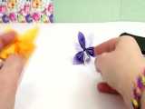 ساخت گل های کاغذی  برای تزیینات بهاری به روش اوریگامی