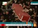 مراسم تدفین پیکر سردار حاج قاسم سلیمانی پس از حمله موشکی ایران