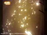 لحظه سقوط هواپیمای اوکراینی از دوربین مدار بسته