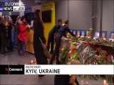 ادای احترام مردم کی‌یف به تیم پروازی هواپیمای اوکراینی