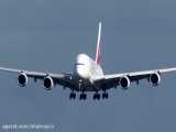 لندینگ بسیار دشوار هواپیما غول پیکر AIRBUS A380