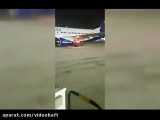آتش گرفتن یک بوئینگ ۷۳۷ اوکراینی در فرودگاه اسرائیل