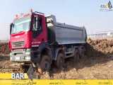 تلاش راننده کامیون ایویکو 450 برای نجات کامیون